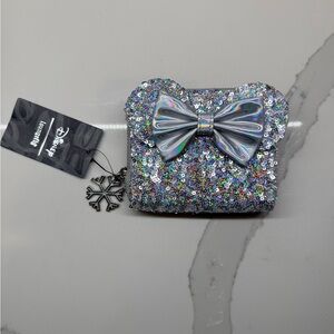 Disney Glittering Silver Sequin Wallet